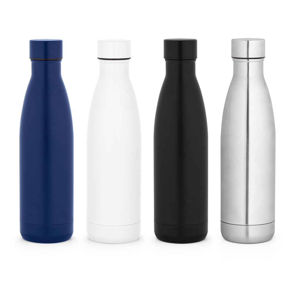 Garrafa térmica em aço inox 90% reciclado de parede dupla isolada a vácuo, com acabamento mate (810 mL)