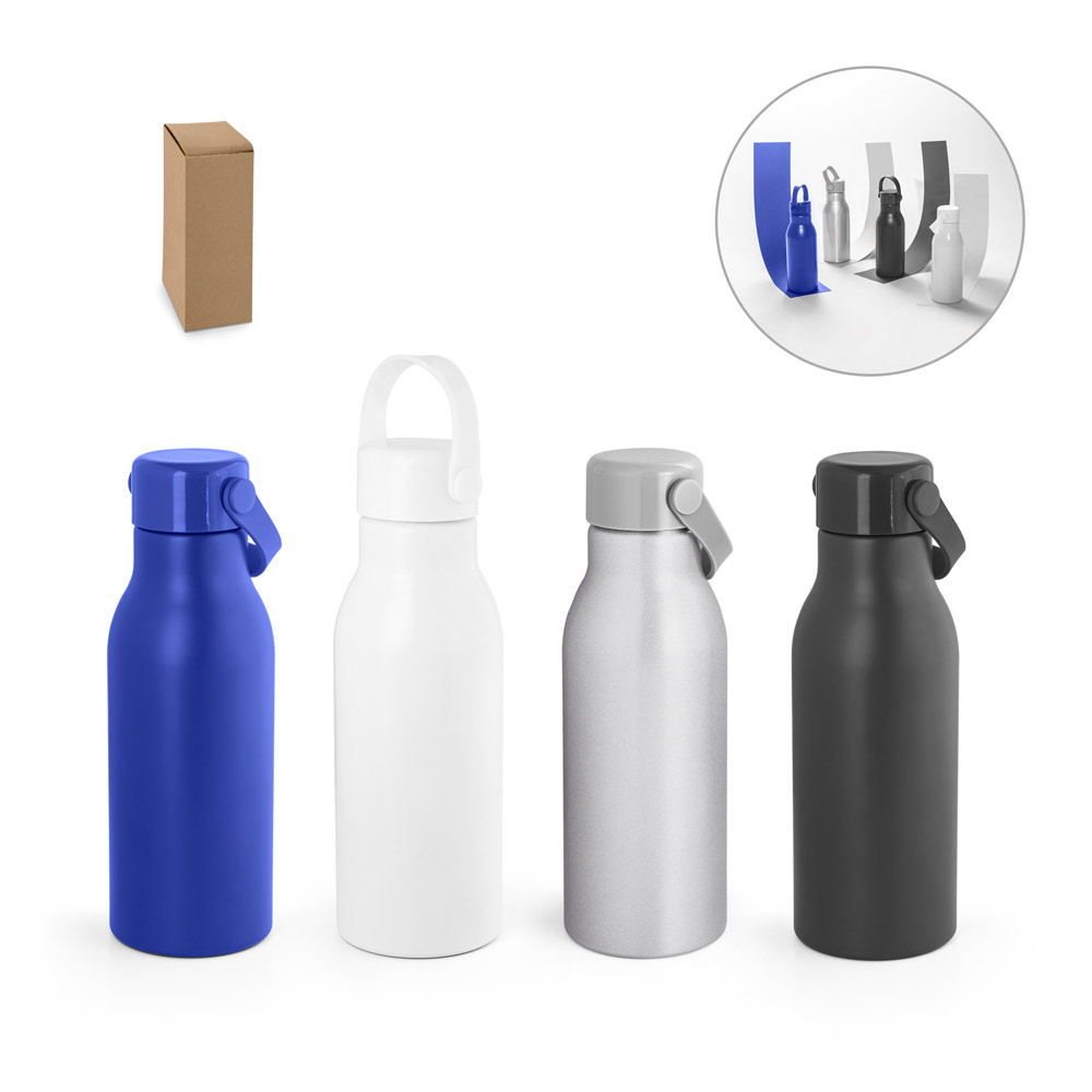 Squeeze em alumínio 100% reciclado com parede simples e acabamento mate (700 mL)