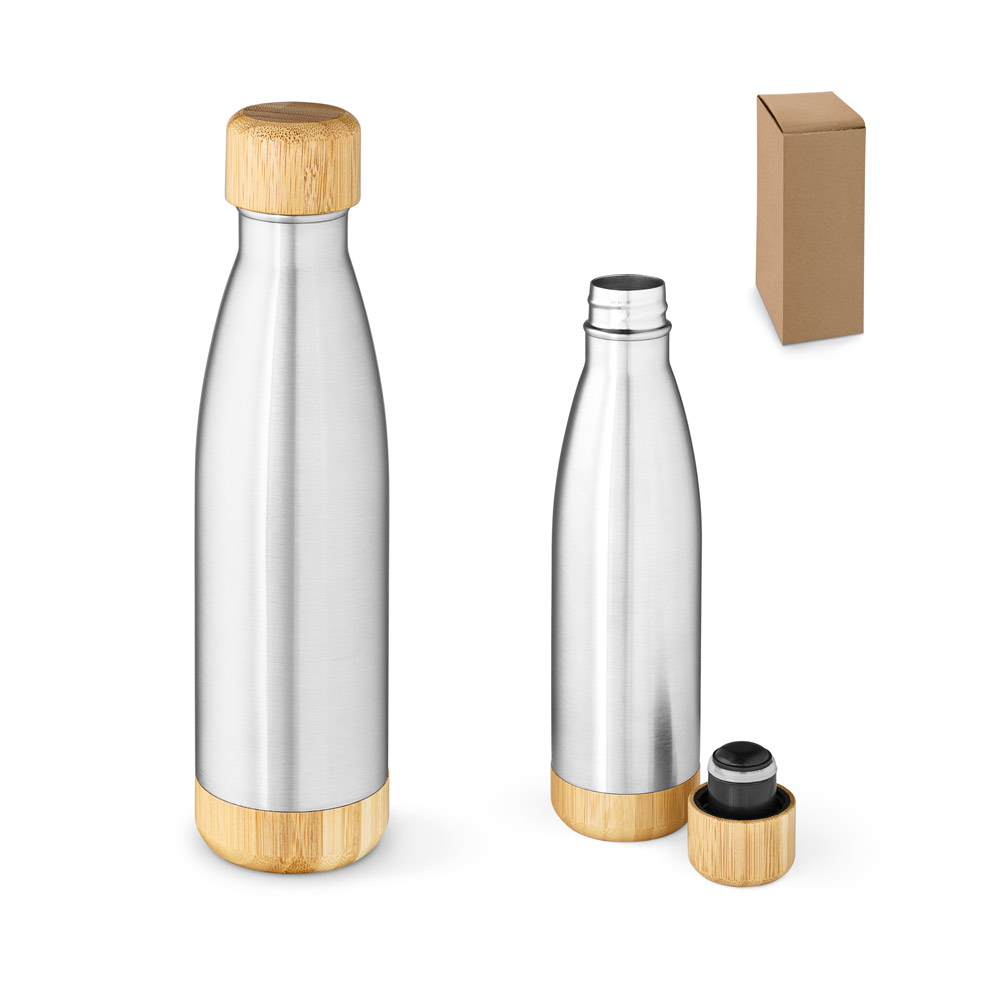 Garrafa térmica em aço inox 90% reciclado de parede dupla isolada a vácuo (800 mL)