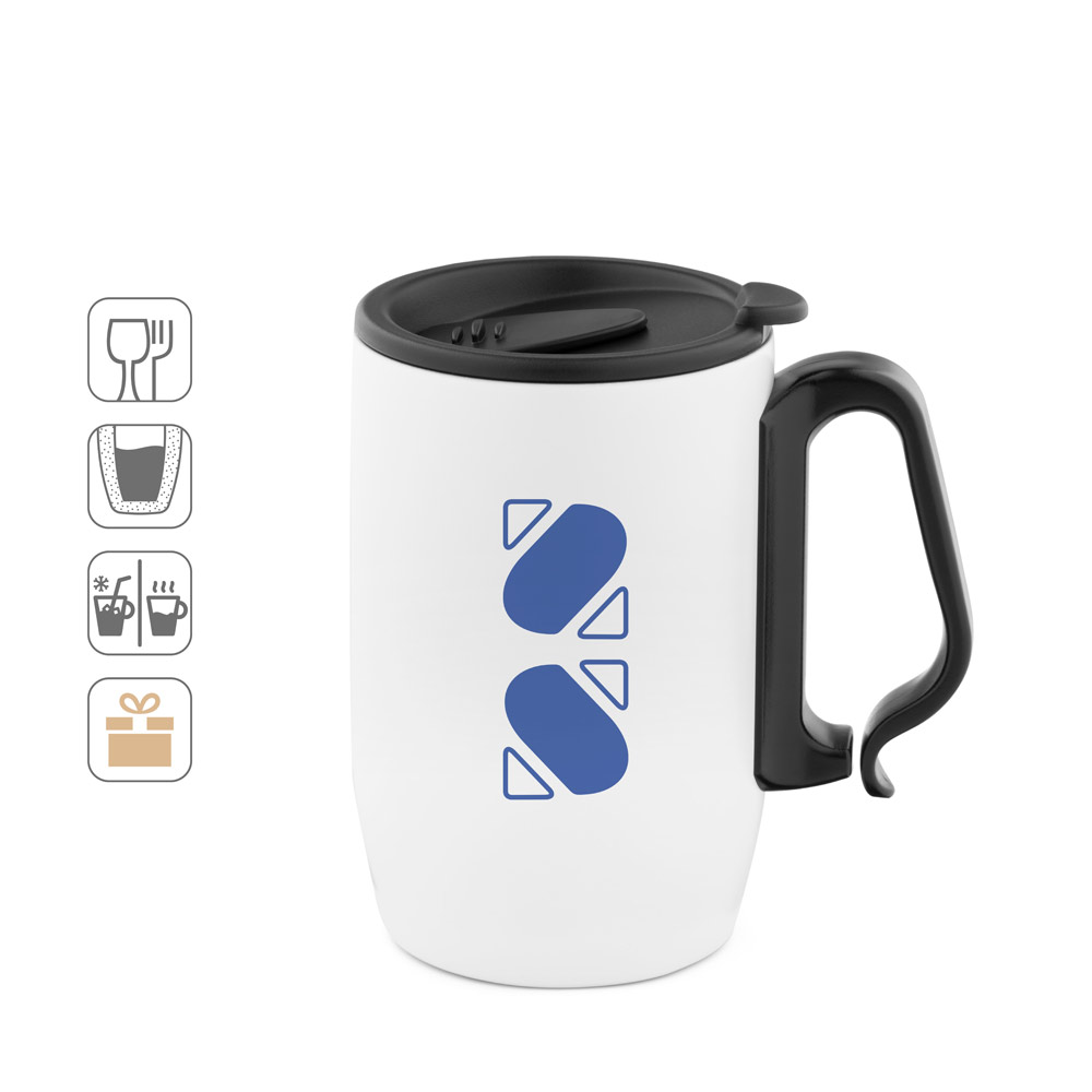 Caneca de viagem térmica em aço inox (400 mL)