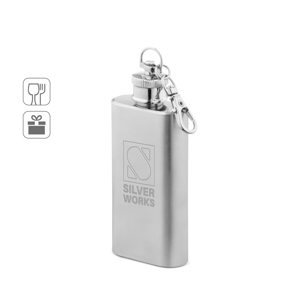 Garrafa de bolso em aço inox (50 mL)