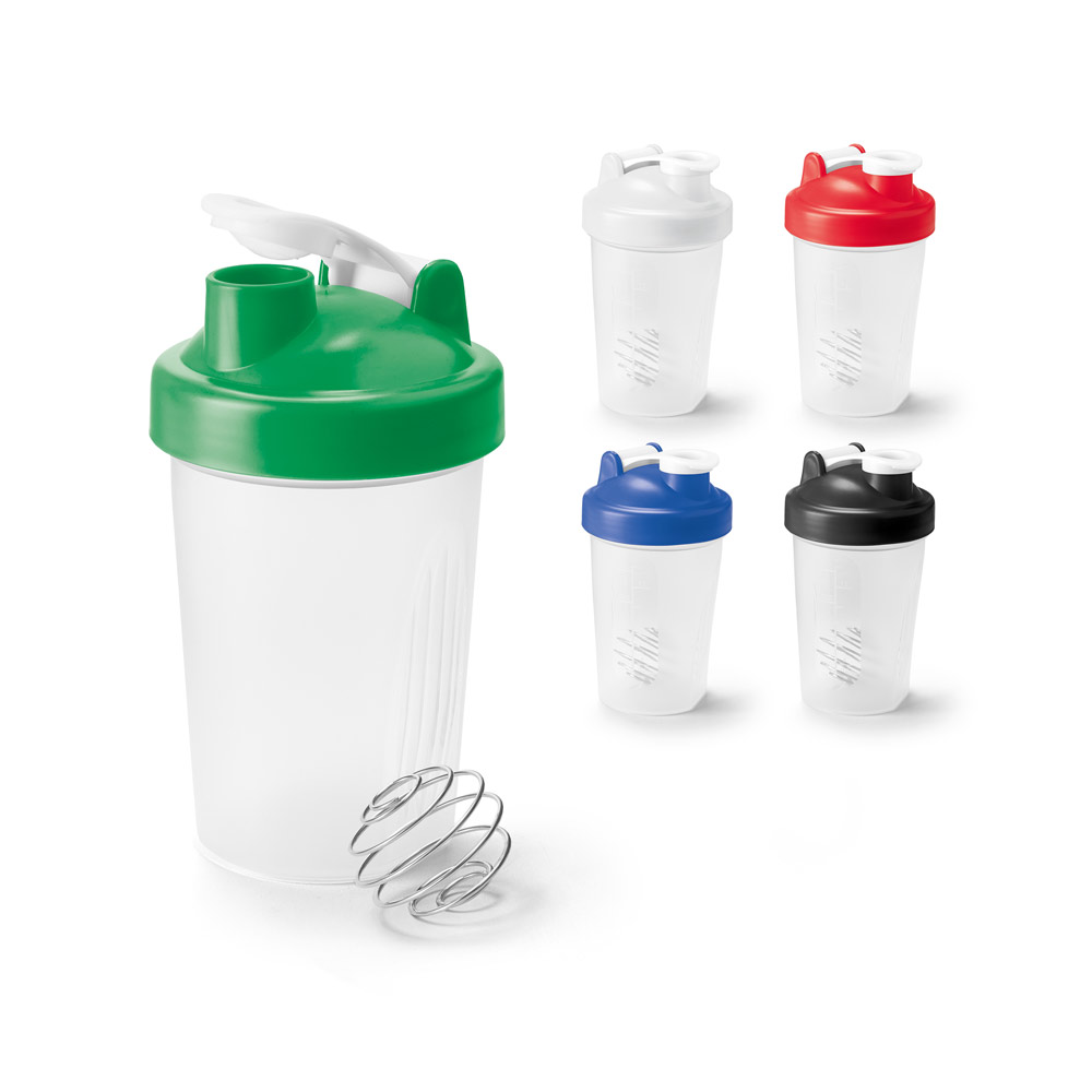 Shaker em HDPE com tampa flip top em PP (550 mL)