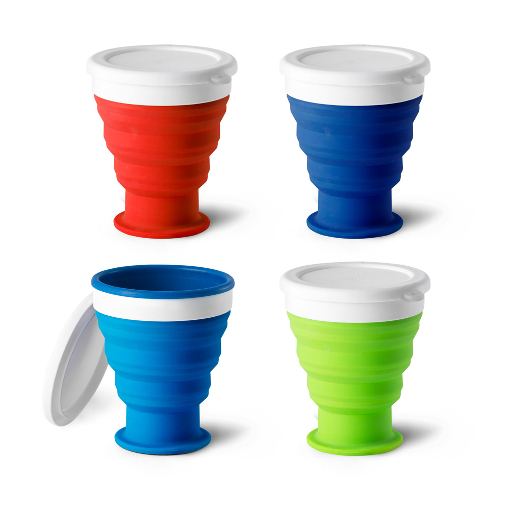 Copo de viagem em silicone e PP (400 mL)