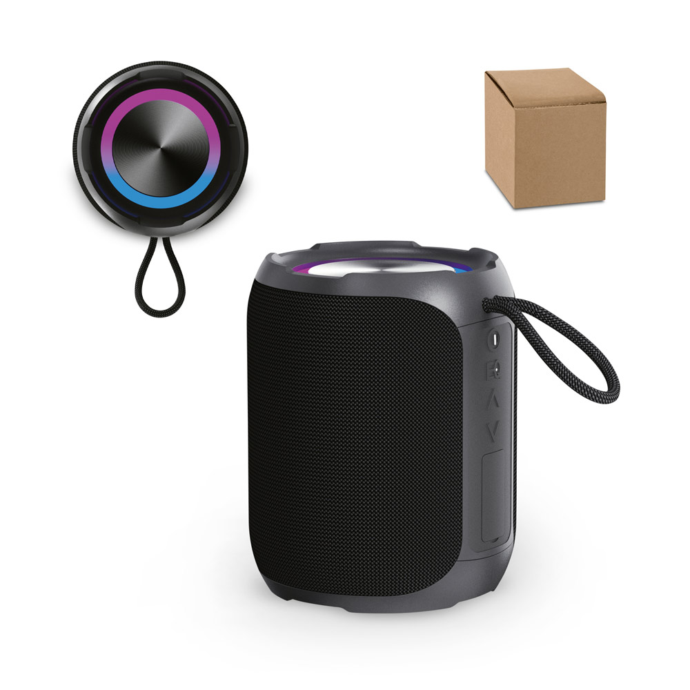 Caixa de som à prova de água (IPX6), em ABS 100% reciclado (2'600 mAh)