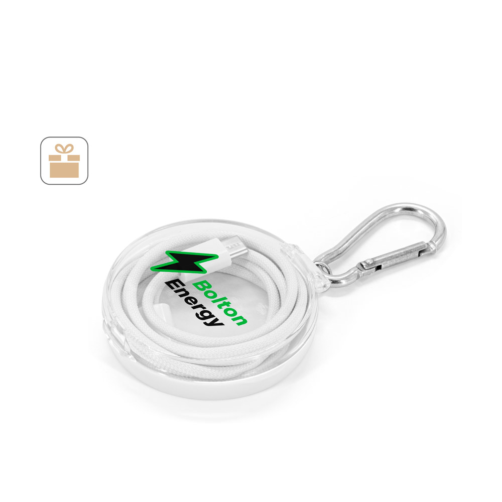 Cabo simples USB-C para USB-C com cordão entrelaçado (60W)