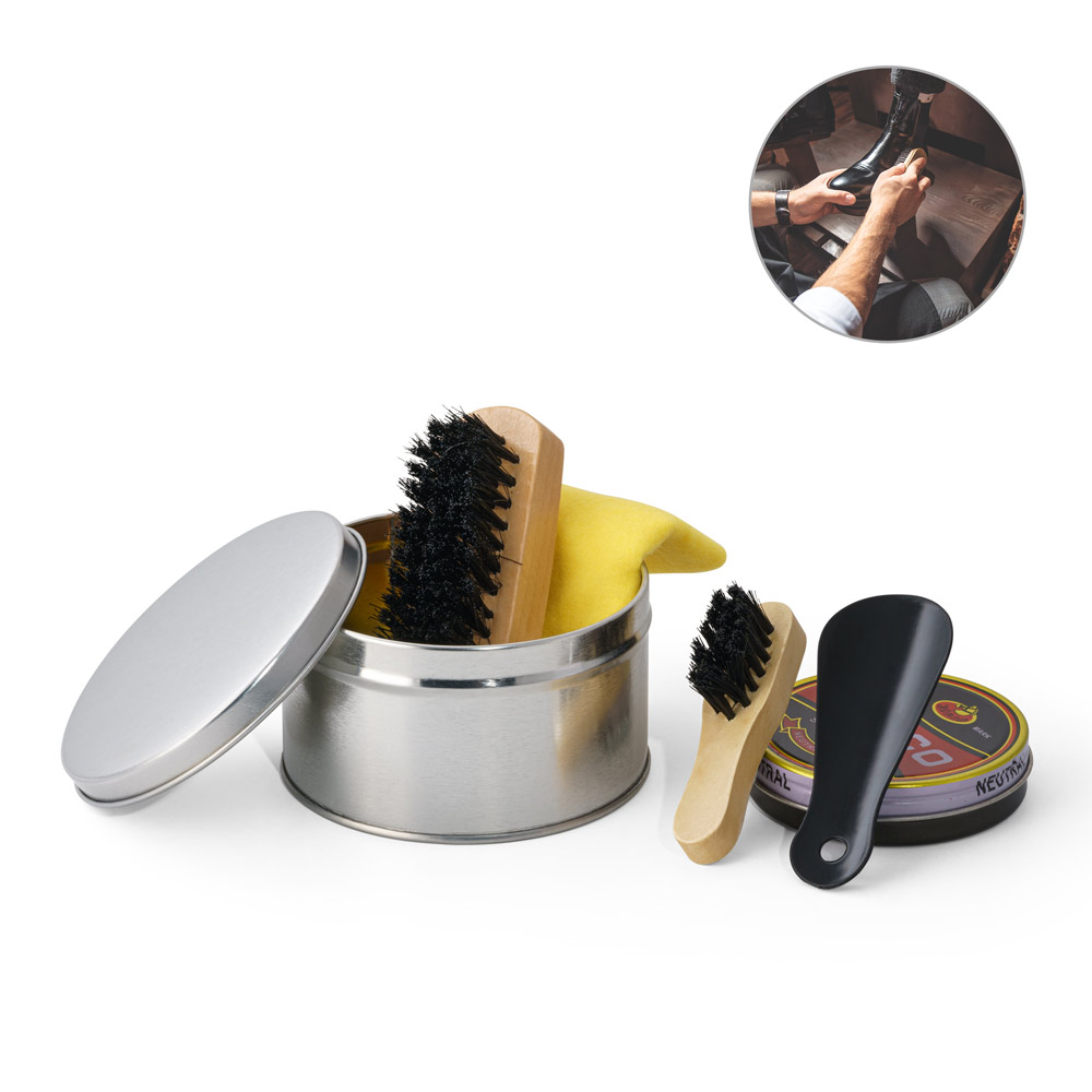 Kit de limpeza de sapatos com 5 peças