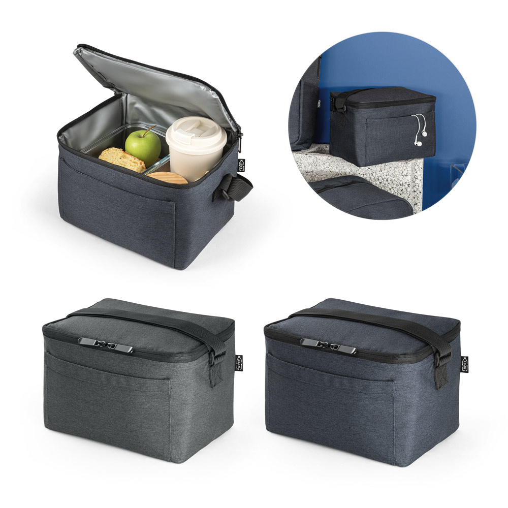 Cooler. Bolsa térmica em poliéster reciclado 600D com interior forrado em PEVA 6 L