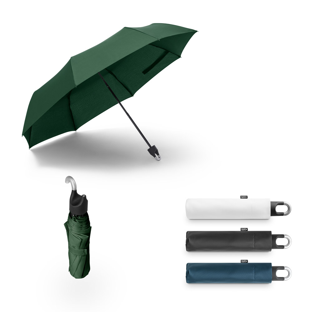 Guarda-chuva, dobrável, de 21'' em poliéster 100% reciclado pongee 190T